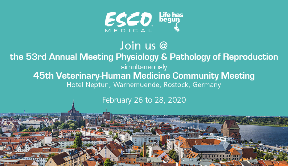 Esco Medical joins the “53rd Annual Meeting Physiology & Pathology of Reproduction simultaneously 45th Veterinary-Human Medicine Community Meeting" Esco Medical joins the “53rd Annual Meeting Physiology & Pathology of Reproduction simultaneously 45th Veterinary-Human Medicine Community Meeting"