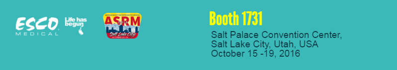 Esco Medical at Booth 1731 at the ASRM Meeting 2016