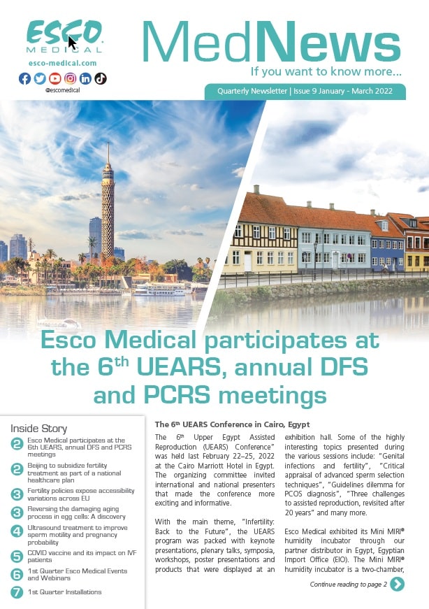 Esco Medical Newsletter (January-March 2022)